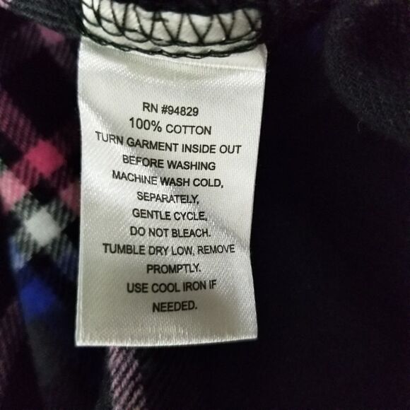 Derek Heart Cotton Plaid Button Front Shirt - Picture 8 of 8